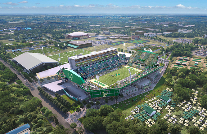 University of South Florida selects construction management team for $340-million stadium